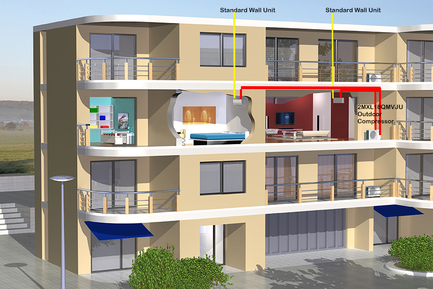 Daikin Dual Zone Layout