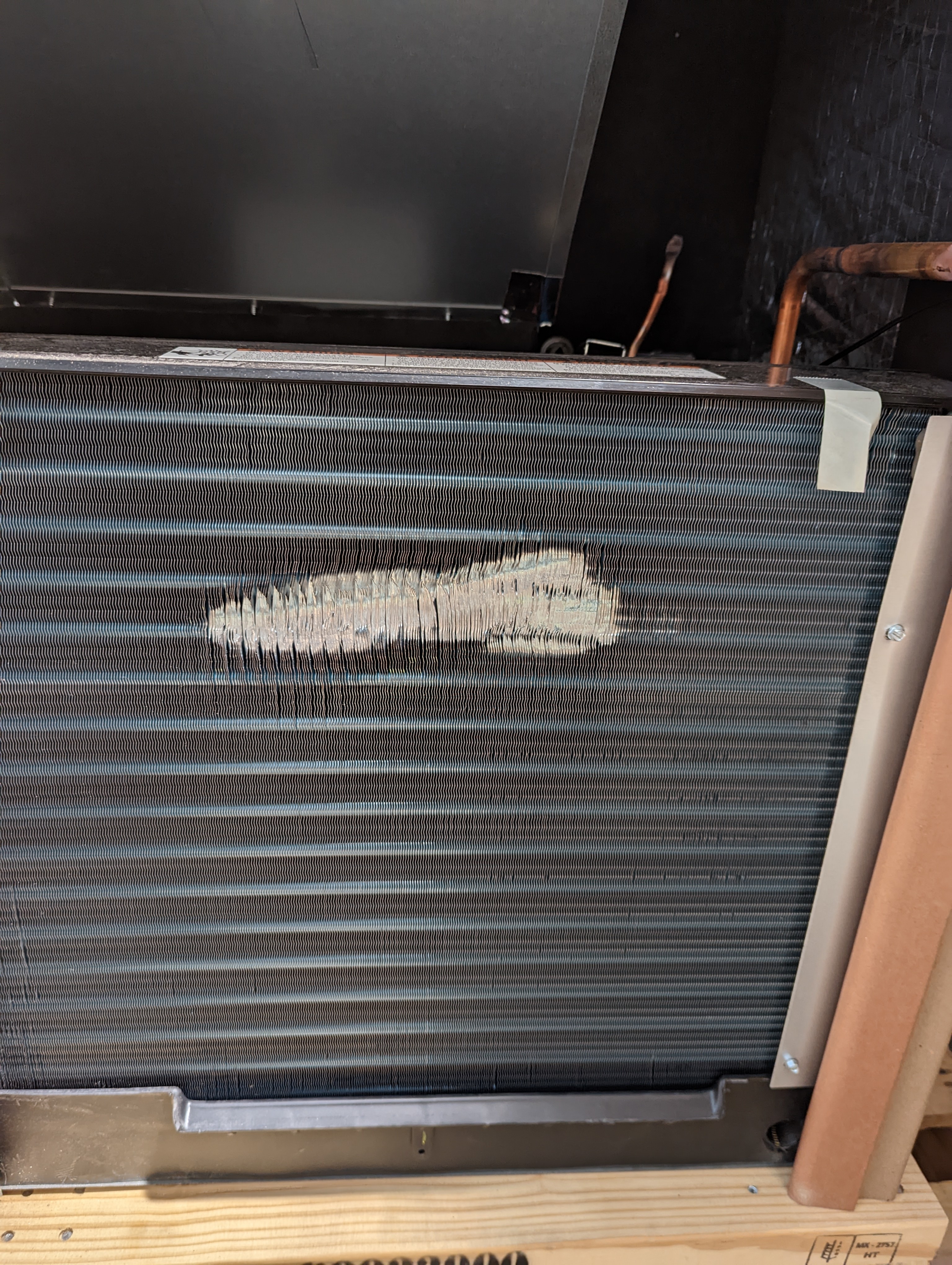 Cosmetic fin dent example 3